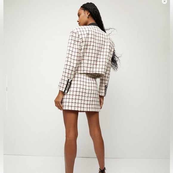 NWT Veronica Beard Ellicot Graphic Tweed Jacket. Size 4 - Picture 5 of 16